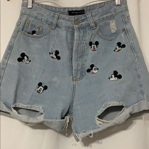 Disney Mickey Mouse embroidered Shorts